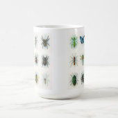 Mug Peintures aquarelles de collection d'insectes art (Centre)