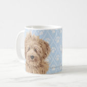 Mug Peintures de chien de Labradoodle/amour de (Devant gauche)