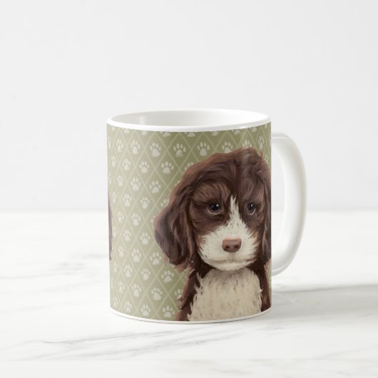 Mug Peintures pour chiens de labradoodle / Loisirs de  (Devant droit)