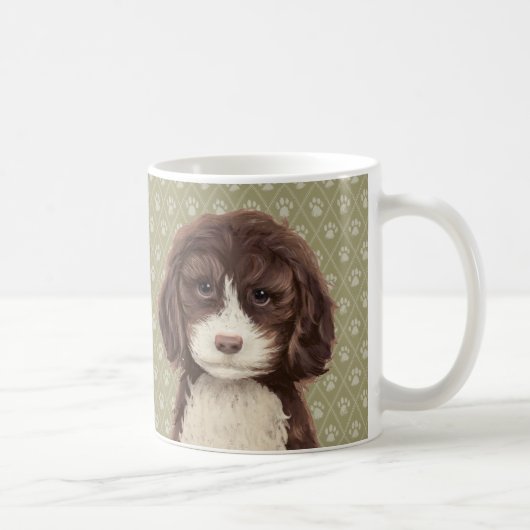 Mug Peintures pour chiens de labradoodle / Loisirs de (Droite)