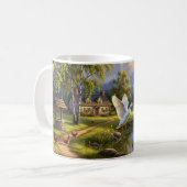 Mug Pekin Canards Peinture numérique Conception de env (Devant gauche)