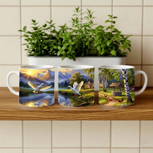 Mug Pekin Canards Peinture numérique Conception de env