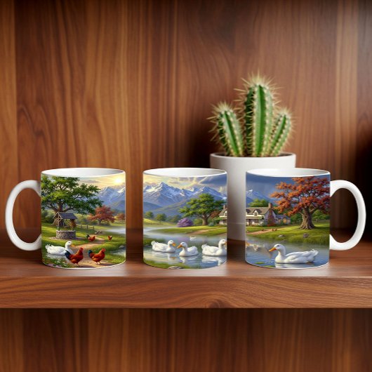 Mug Pekin Canards Peinture numérique Conception de env