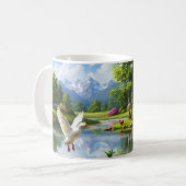 Mug Pekin Canards Peinture numérique Conception de env (Devant gauche)