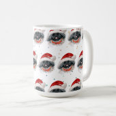 Mug Pekingese Chien race Étoiles de Noël (Devant droit)