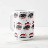 Mug Pekingese Chien race Étoiles de Noël (Devant gauche)