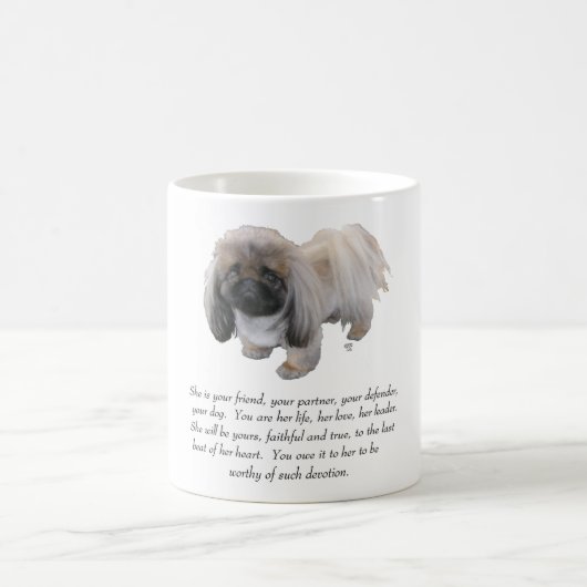 Mug Pekingese Keepsaké - Femme (Centre)