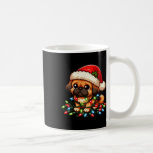 Mug Pekingese Noël Lumières Chien Drôle Noël