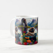 Mug Pekingese sur une pagaie : une aventure Pittoresqu (Devant gauche)