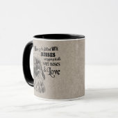 Mug Pekingese, vintage portrait, mignonne citation (Devant gauche)