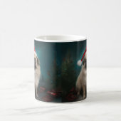 Mug Pékinois dans la neige de Noël (Centre)