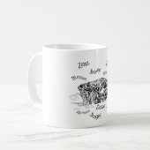 Mug Pékinois endormi ronflant (Devant gauche)