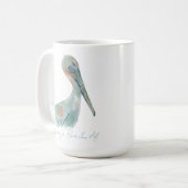 Mug Pélican à l'aquarelle (Devant gauche)