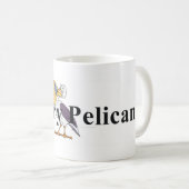 Mug Pélican affamé de PIÈCE EN T (Devant droit)