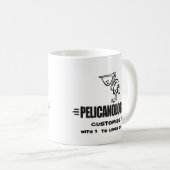 Mug Pélican drôle (Devant droit)