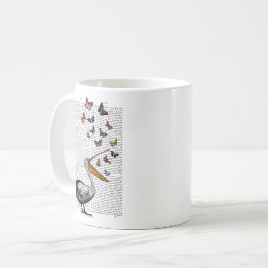 Mug Pelican & Papillons (Devant gauche)