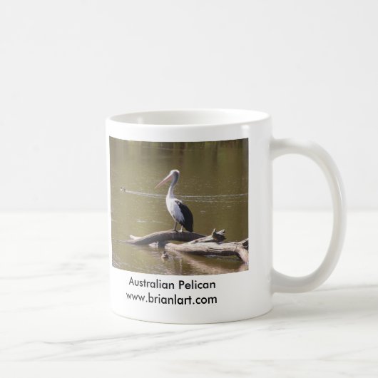 Mug pélican sur le tronçon, (Droite)