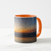 Mug Pélicans au coucher du soleil - Venice Beach, CA M (Devant droit)