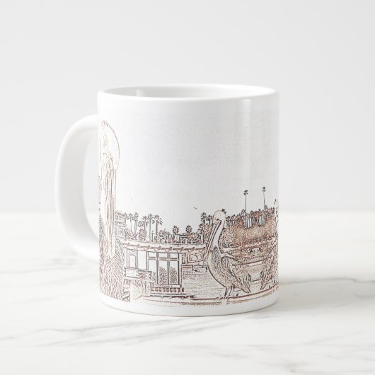 Mug - Pélicans sur la jetée (Devant gauche)