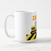 Mug Pelle Orange, Véhicule de Construction, Pour les e (Gauche)