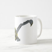 Mug Pelle sur roues de construction jaune (Devant droit)