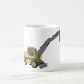 Mug Pelle sur roues de construction jaune (Centre)