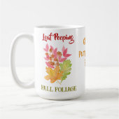 Mug Pellicule de chute FOLIAGE D'Aquarelle PERSONNALIS (Gauche)