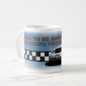 Mug Peloton Checkerband "Chicago la plus fine" (plan (Devant gauche)