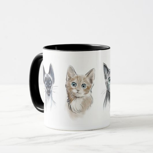 Mug Peloton de chat (Devant gauche)