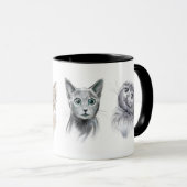 Mug Peloton de chat (Devant droit)