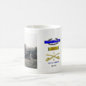 Mug Pelotons bleus de fantôme - ascenseur et bleus (Centre)