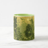 Mug Pelouse d'été, peinture en laine, nuances vert pay (Centre)