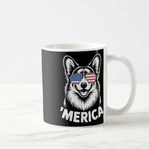 Mug Pembroke Welsh Corgi 4 juillet ‘merica Patriotique