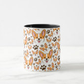 Mug Pembroke Welsh Corgi Chien Coquelicot (Centre)