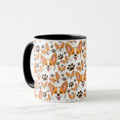 Mug Pembroke Welsh Corgi Chien Coquelicot (Devant gauche)