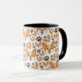 Mug Pembroke Welsh Corgi Chien Coquelicot (Devant droit)