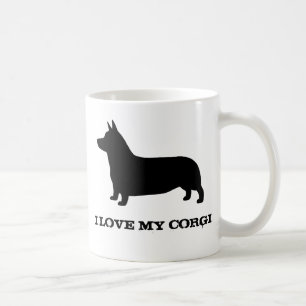 Mug Pembroke Welsh Corgi Chien Silhouette Personnalis