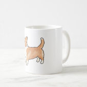 Mug Pembroke welsh corgi dog Magic (Devant droit)