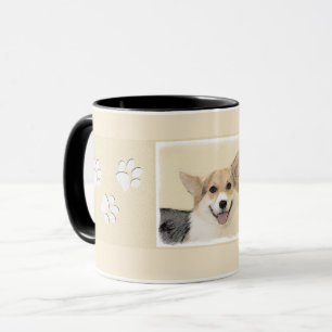 Mug Pembroke Welsh Corgi Peinture - Art Chien original