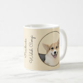Mug Pembroke Welsh Corgi Peinture - Chien d'art origin (Devant droit)