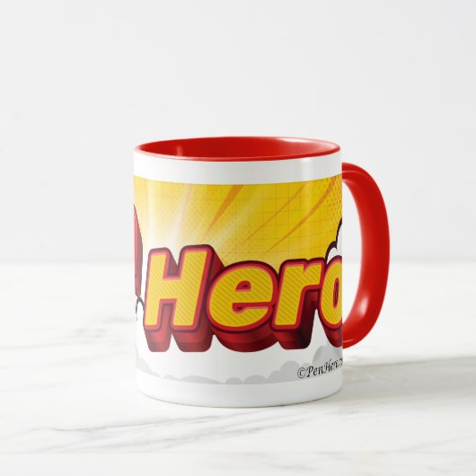 Mug Pen Hero BOLD Logo (Devant droit)