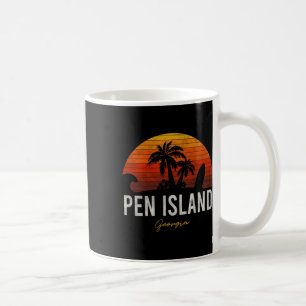 Mug Pen Island Beach Georgia Ga Palms Surf de vacances