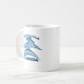 Mug Penacola Floride Vacation Tribal Dolphins (Devant gauche)