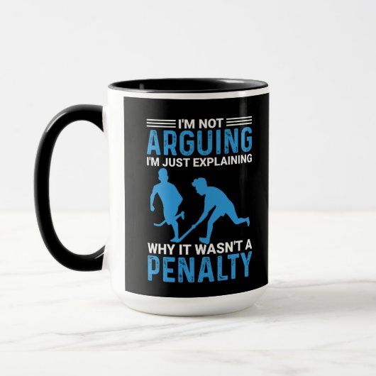 Mug Pénalité du joueur de hockey (Gauche)