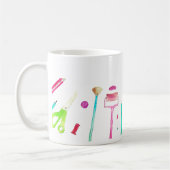 Mug Pencils Aquarelle Enseignant Mignonne École Modern (Gauche)