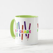 Mug Pencils Musique de l'enseignant de première année (Devant gauche)