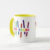 Mug Pencils Musique d'enseignant de troisième année (Devant gauche)