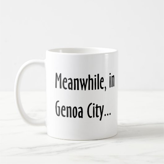 Mug pendant ce temps, dans la ville de gênes (Gauche)