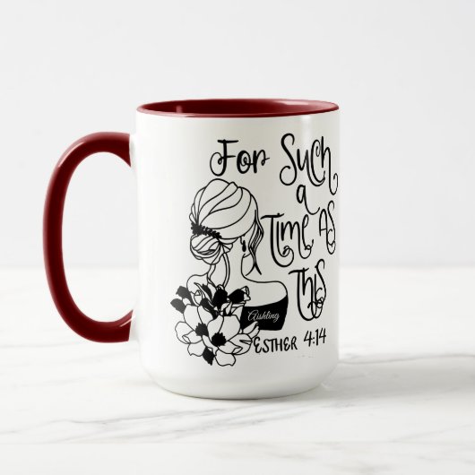 Mug Pendant Une Période Telle Que Cette Esther Personn (Gauche)