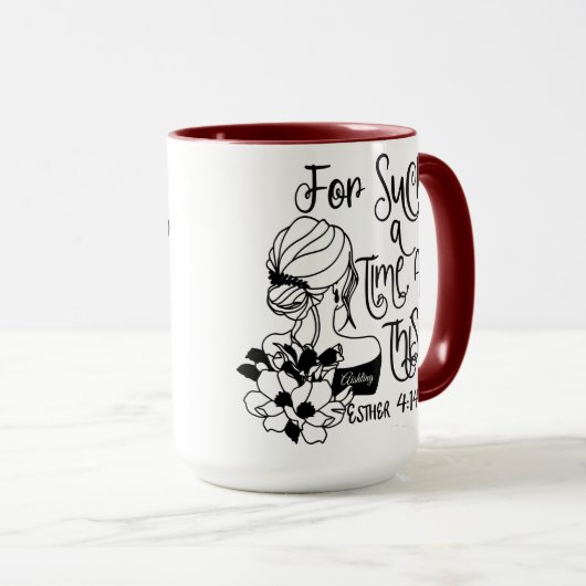 Mug Pendant Une Période Telle Que Cette Esther Personn (Devant droit)